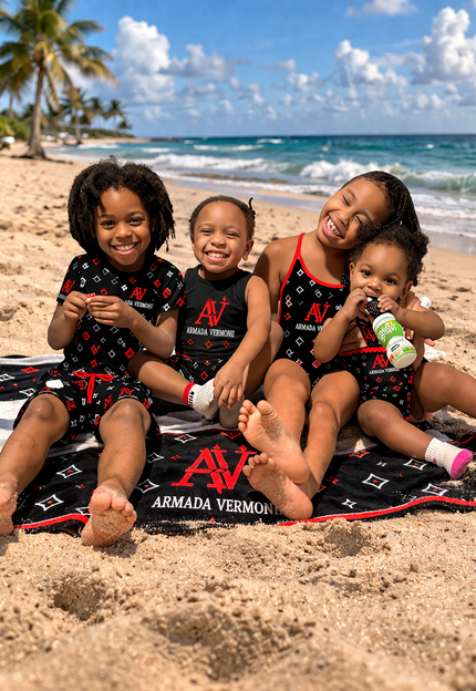 Secure your spot on the Kids Swim set drop. Limited pieces, exclusive rhinestone detailing. Pre-order —coming  soon.