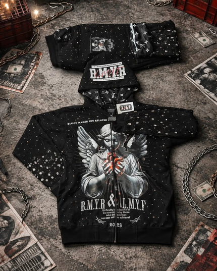 My Heart In Gods Hands Rhinestone (TOP+Bottoms) LONG VERSION