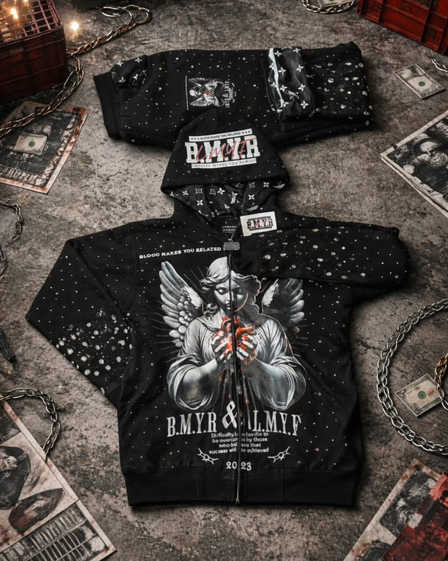 My Heart In Gods Hands Rhinestone (TOP+Bottoms) LONG VERSION