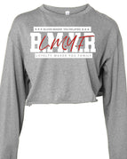 ATHLETIC HEATHER / S / Bella + Canvas 6501B Fast Fashion Ladies' Cropped Long-Sleeve T-Shirt