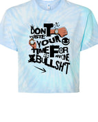 Lagoon / XS / Colortone 1050CD Women's Tie-Dyed Crop T-Shirt