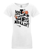 White / YXS / Next Level Apparel N3710 Girl's Princess T-Shirt