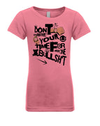 Hot Pink / YXS / Next Level Apparel N3710 Girl's Princess T-Shirt